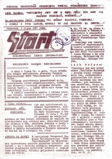 Start: Zielonogórski serwis informacyjny MKZ NSSZ "Solidarność", nr 8, wtorek (30 czerwca 1981 roku)