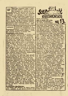 Solidarność ziemi krośnieńsko-lubińskiej, nr 3 (10 listopada 1980 roku)