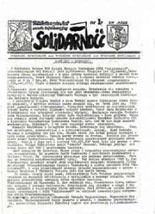 Zielonogórski serwis informacyjny Solidarność: wydanie specjalne, nr 1