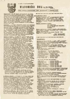 Wiadomości dnia: pismo Zarządu Regionalnego NSZZ "Solidarność" w Gorzowie Wlkp. (25.06.1981r.)