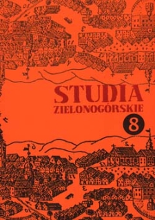 Studia Zielonog&oacute;rskie: tom VIII