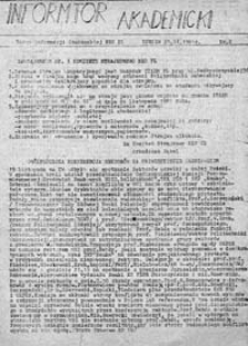 Informator Akademicki: Biuro Informacji Studenckiej NZS PL, nr 7 (27.11.1981 r.)