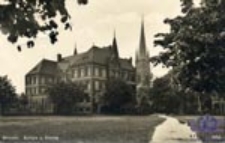 Drezdenko / Driesen; Schule u. Kirche