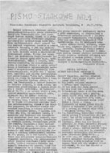 Pismo strajkowe, nr 3 (23.XI.1981 r.)