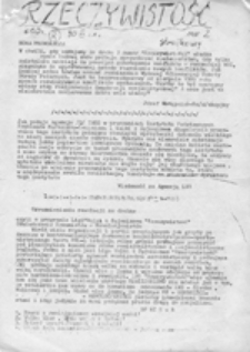 Rzeczywistość, nr 1 (24 XI 1981)