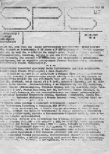 SPIS (Systematyczny Przegląd Informacji Studenckich) NZS UJ, nr 12 (11.05.1981)