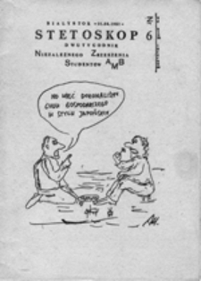 Stetoskop: dwutygodnik Niezależnego Zrzeszenia Studentów AMB, nr 10 (28.05.1981)