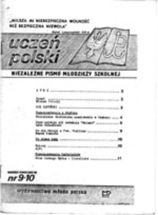Uczeń polski: niezależne pismo młodzieży szkolnej, nr 9/10 (marzec/kwiecień 1980)