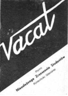 Vacat: biuletyn Niezależnego Zrzeszenia Student&oacute;w Politechniki Gdańskiej, nr 4