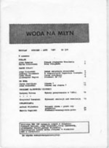 Woda na młyn, nr 1 (listopad 1980)
