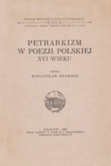 Petrarkizm w poezji polskiej XVI wieku