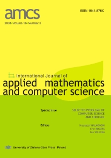 International Journal of Applied Mathematics and Computer Science (AMCS) 2008, volume 18, number 3