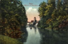 Żagań / Sagan; Blick auf die Kath. Kirche