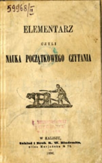 Elementarz czyli nauka początkowego czytania