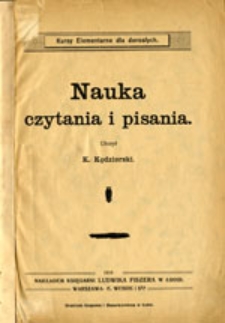 Nauka czytania i pisania