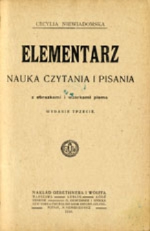 Elementarz: nauka czytania i pisania z obrazkami i wzorkami pisma