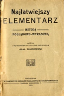 Najłatwiejszy elementarz metodą poglądowo-wyrazową