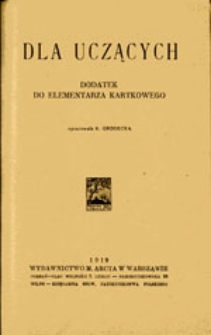 Dla uczących: dodatek do elementarza kartkowego