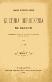 Kultura Odrodzenia we Włoszech: tom II