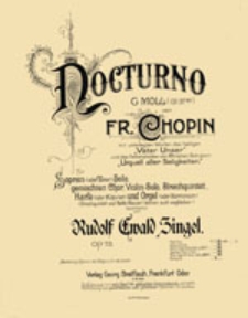 Nocturno G Moll (op. 37 No1)