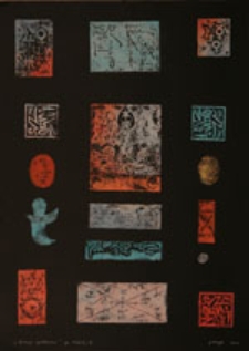 "Notacje symboliczne", eprevue d' artiste II/VI