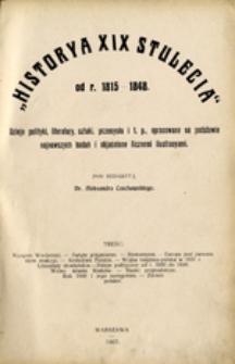 "Historya XIX stulecia": od r. 1848-1871 i od r. 1871-1900