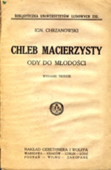 Chleb macierzysty Ody do młodości