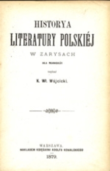 Historya literatury polskiej w zarysach dla młodzieży