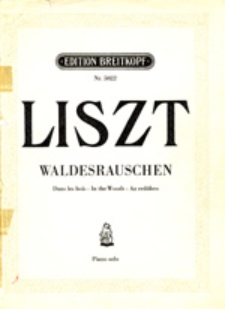 Waldesrauschen. Etüde für Pianoforte.