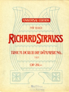 Drei Lieder (nach Gedichten von Otto Julius Bierbaum) für eine Singstimme mit Klavierbegleitung, op. 29 No 1 - Traum durch die Dämmerung