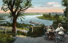 Cigacice / Tschicherzig; Gruss aus dem Trauben- und Luftkurort Tschicherzig: Blick vom Tschammerhof