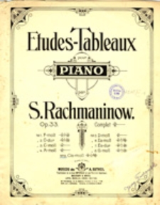 Etudes-Tableaux pour piano; op. 33 no 9. Cis-moll