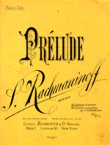 Prélude; op 3, no 2