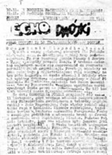 Echo Dwójki: pismo uczniów II LO im. H. Modrzejewskiej w Poznaniu, nr 8 (listopad 1985)
