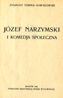 Józef Narzymski i komedja społeczna