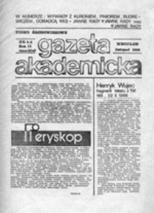 Gazeta Akademicka: pismo środowiskowe , nr 5/6 (listopad 1986)