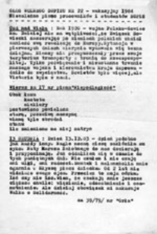 Głos Wolnego SGPiS-u: niezależne pismo pracowników i studentów SGPiS, nr 22 (wakacyjny 1984)