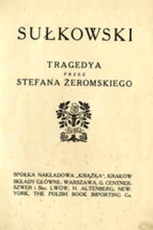 Sułkowski: tragedya