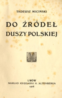 Do źródeł duszy polskiej