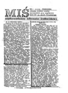 Miś: międzyuczelniany informator środowiskowy, nr 19 (31.01.87)