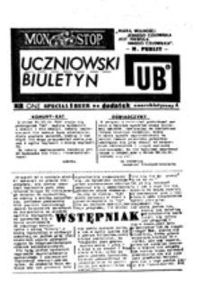 MON Stop: uczniowski biuletyn, nr one
