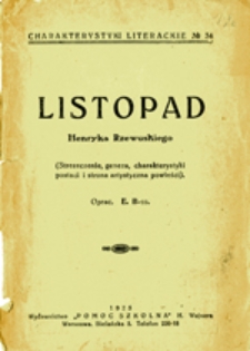 Listopad Henryka Rzewuskiego