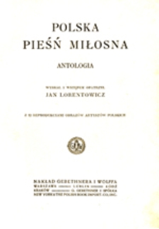Polska pieśń miłosna: antologia