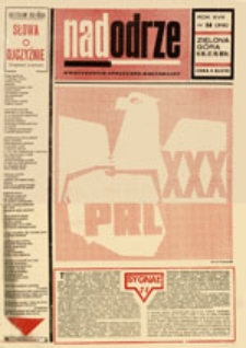 Nadodrze: dwutygodnik społeczno-kulturalny, nr 14 (14.VII.- 27.VII.1974)