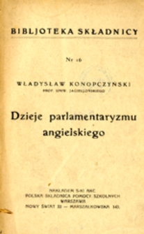 Dzieje parlamentaryzmu angielskiego