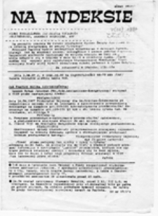 Na indeksie: pismo członków i sympatyków NZS, nr 15 (24 maja - 7 czerwca 86 r.)