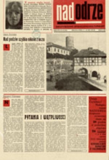 Nadodrze: dwutygodnik społeczno-kulturalny, nr 25 (3.XII.- 19.XII.1972)