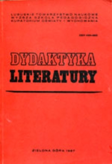 Dydaktyka Literatury, t. 8