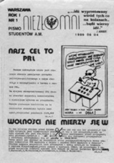 Niezłomni: pismo student&oacute;w A.[kademii] M.[edycznej], nr 12 (22.12.1990)
