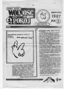 Pismo Ruchu Wolność i Pokój, nr 3 (jesień 1987)